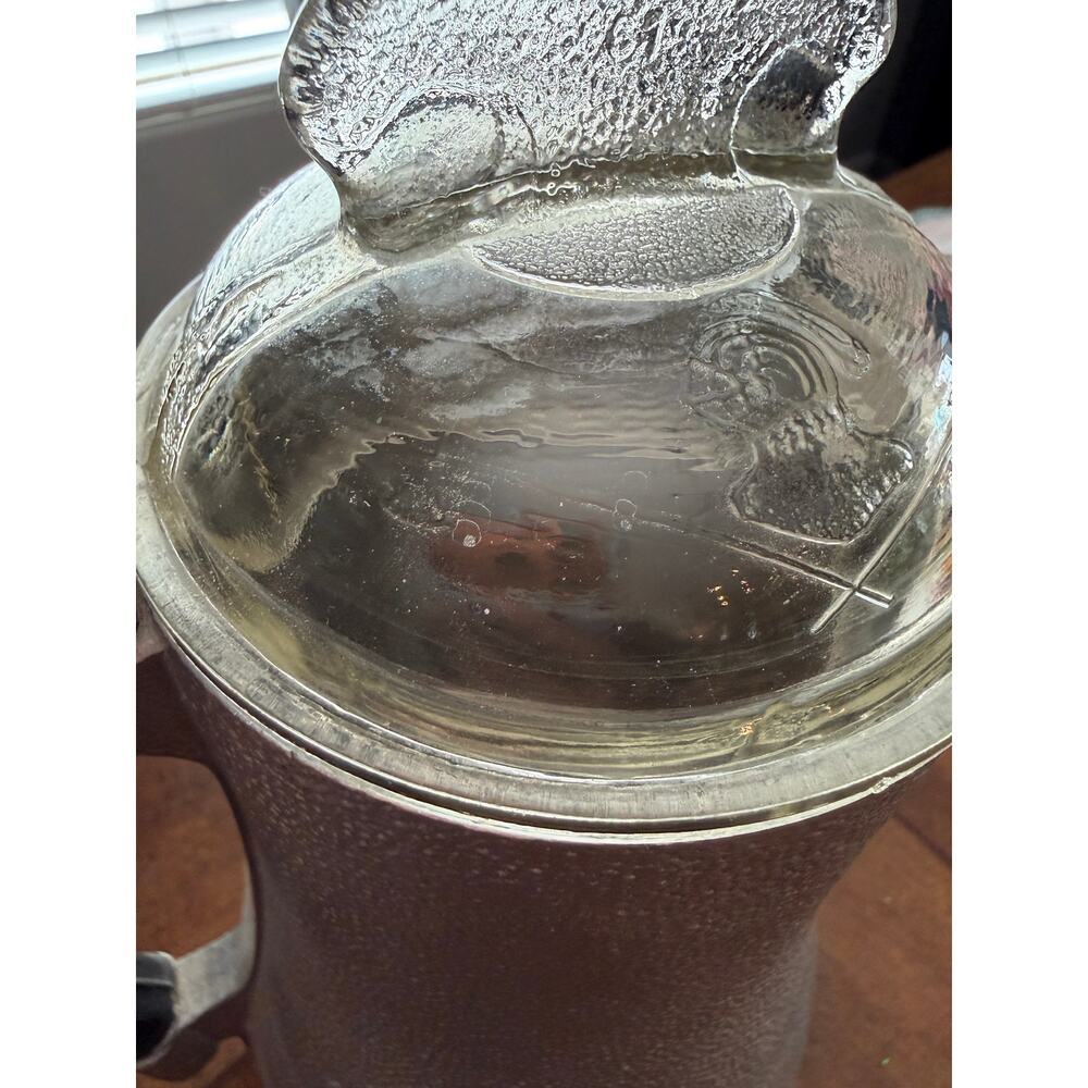 Vintage Guardian Service Hammered Aluminum Coffee Pot Glass Lid - Picture 7 of 13